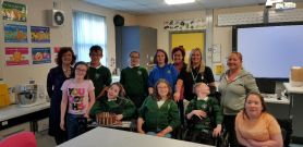 one of our children enjoyed her 12th birthday party in school.