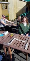 The Kestrels and the Colts made the most of the sunny day yesterday for Clubs and stayed outside to play board games.